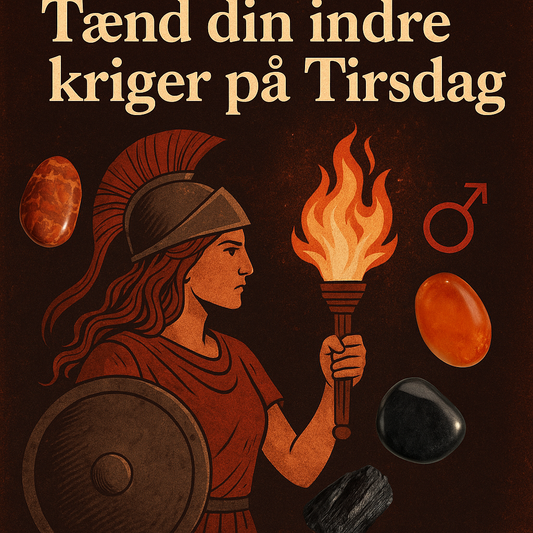 Tirsdags-transformation med mars-energi: Krystaller til mod, handlekraft og beskyttelse