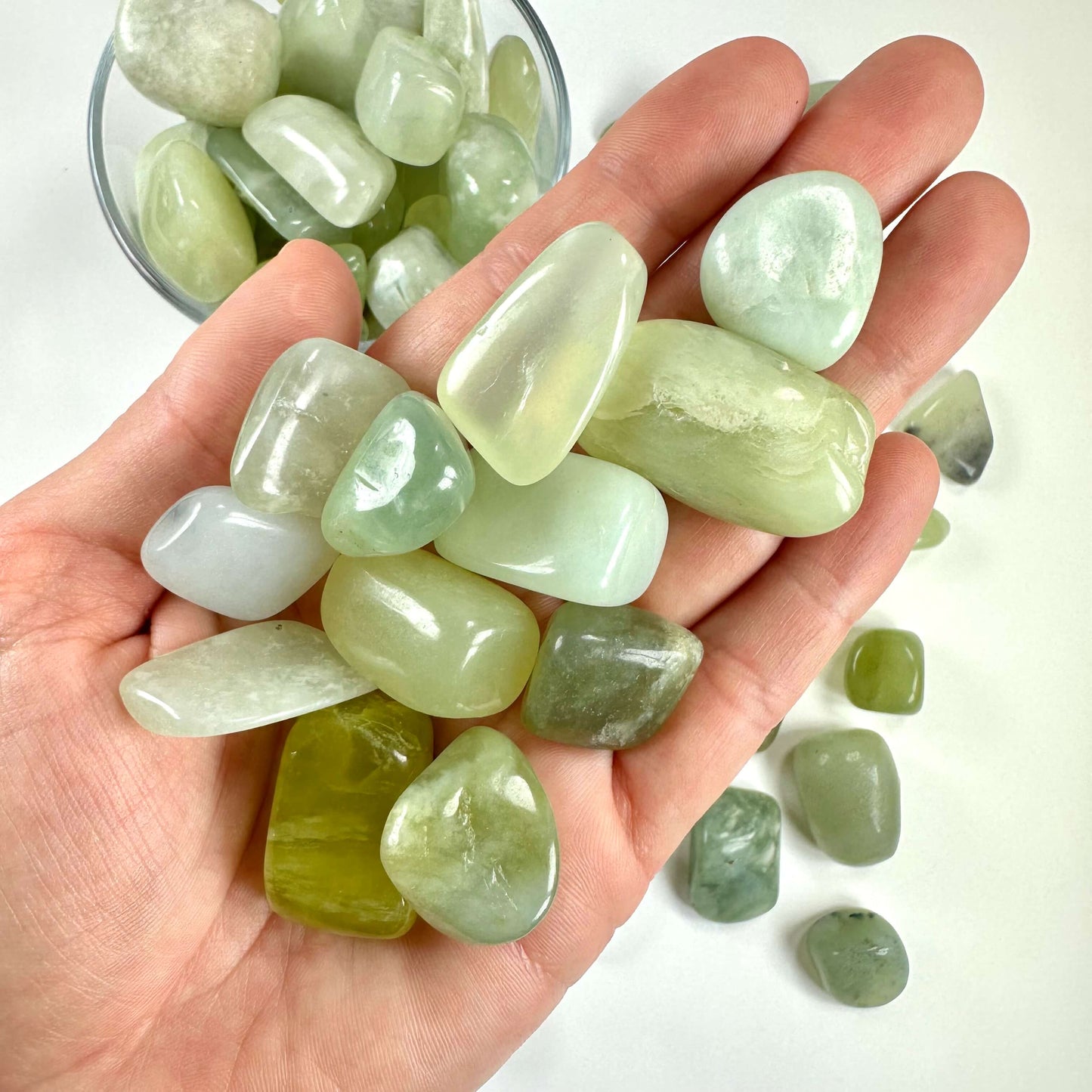 Grøn jade lommesten