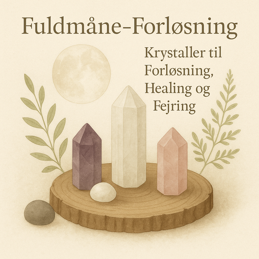 Fuldmåne-Forløsning: Krystaller til forløsning, healing og fejring