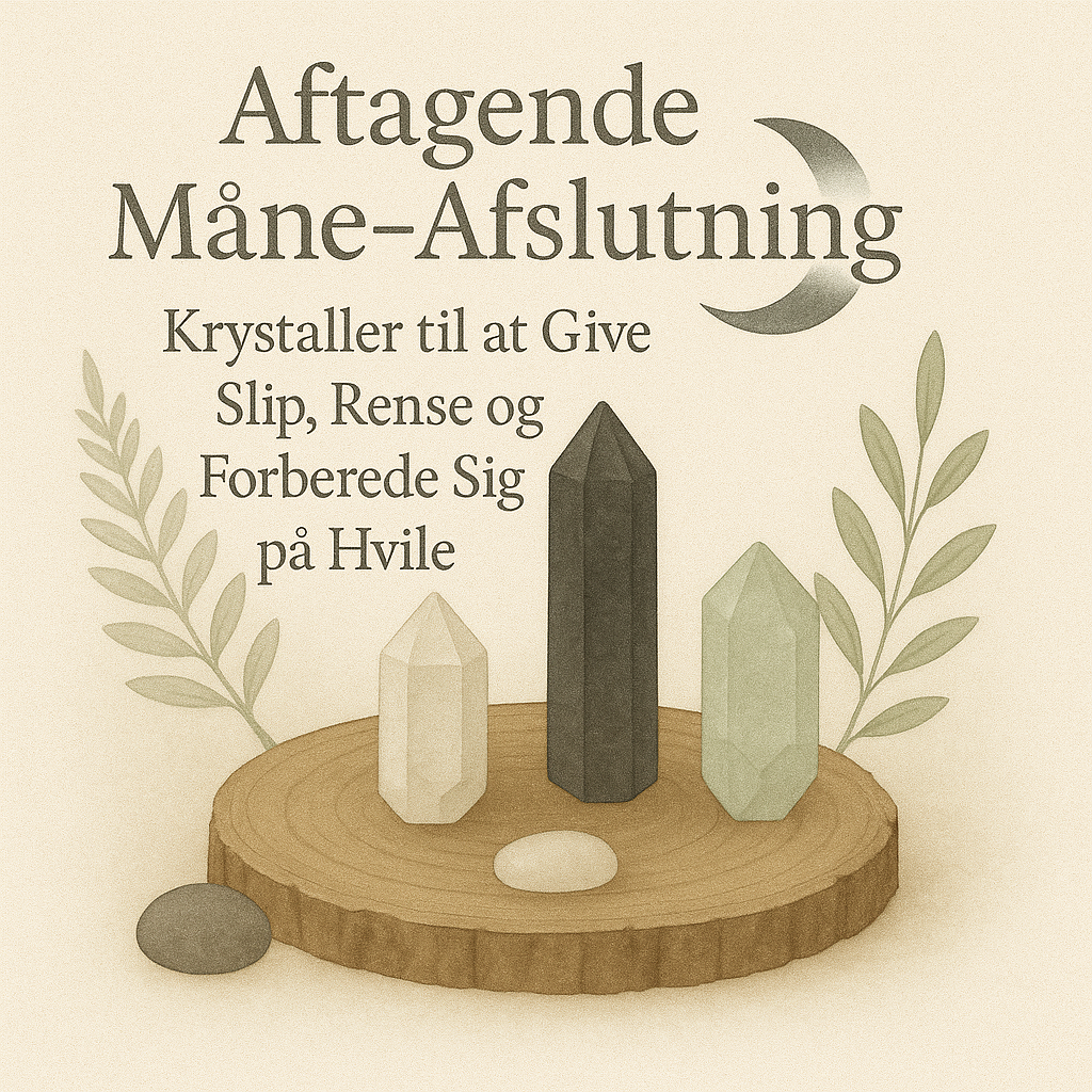 Aftagende måne-afslutning: Krystaller til at give slip, rense og forberede sig på hvile