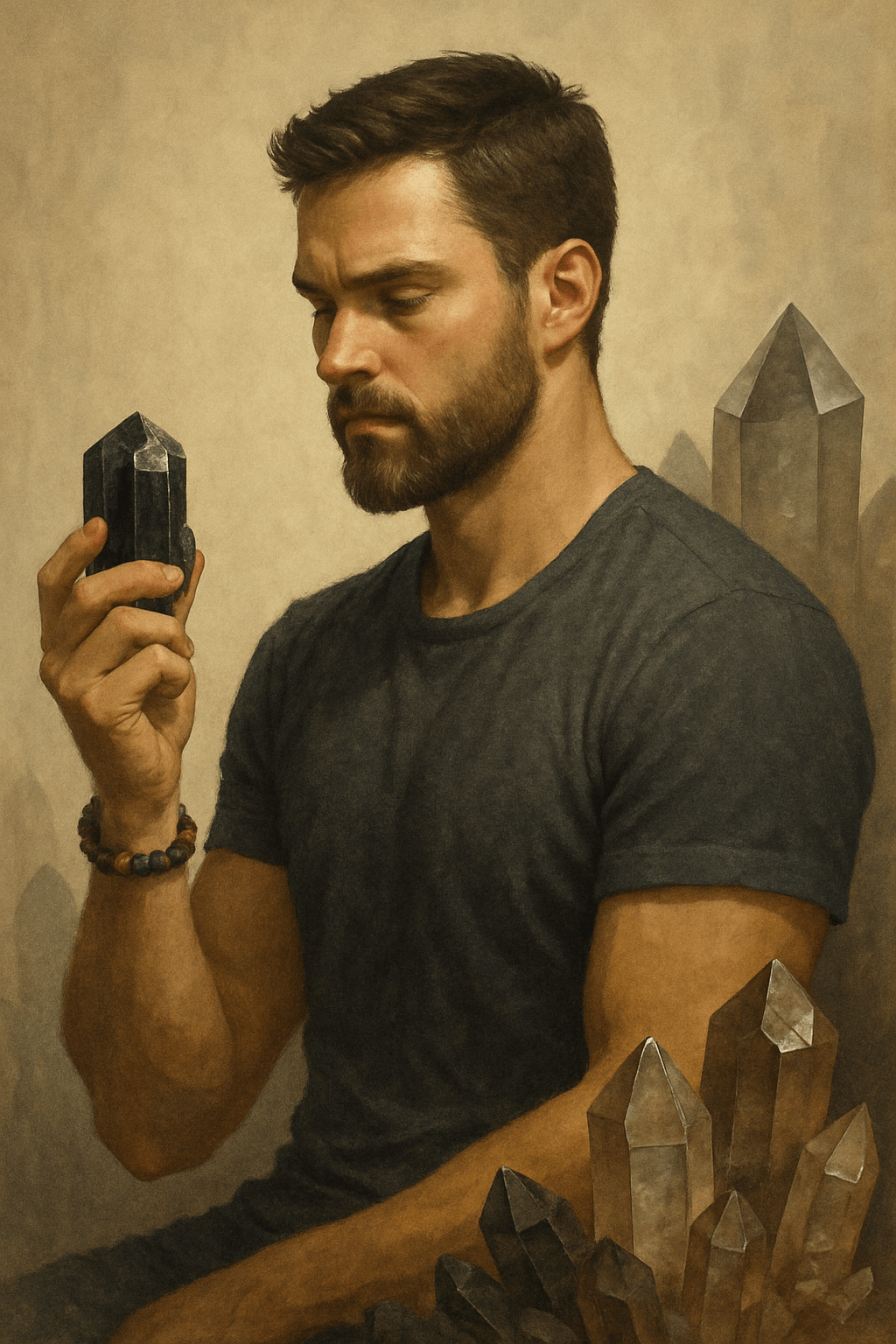 Krystaller til mænd: Styrke, maskulin energi & indre balance