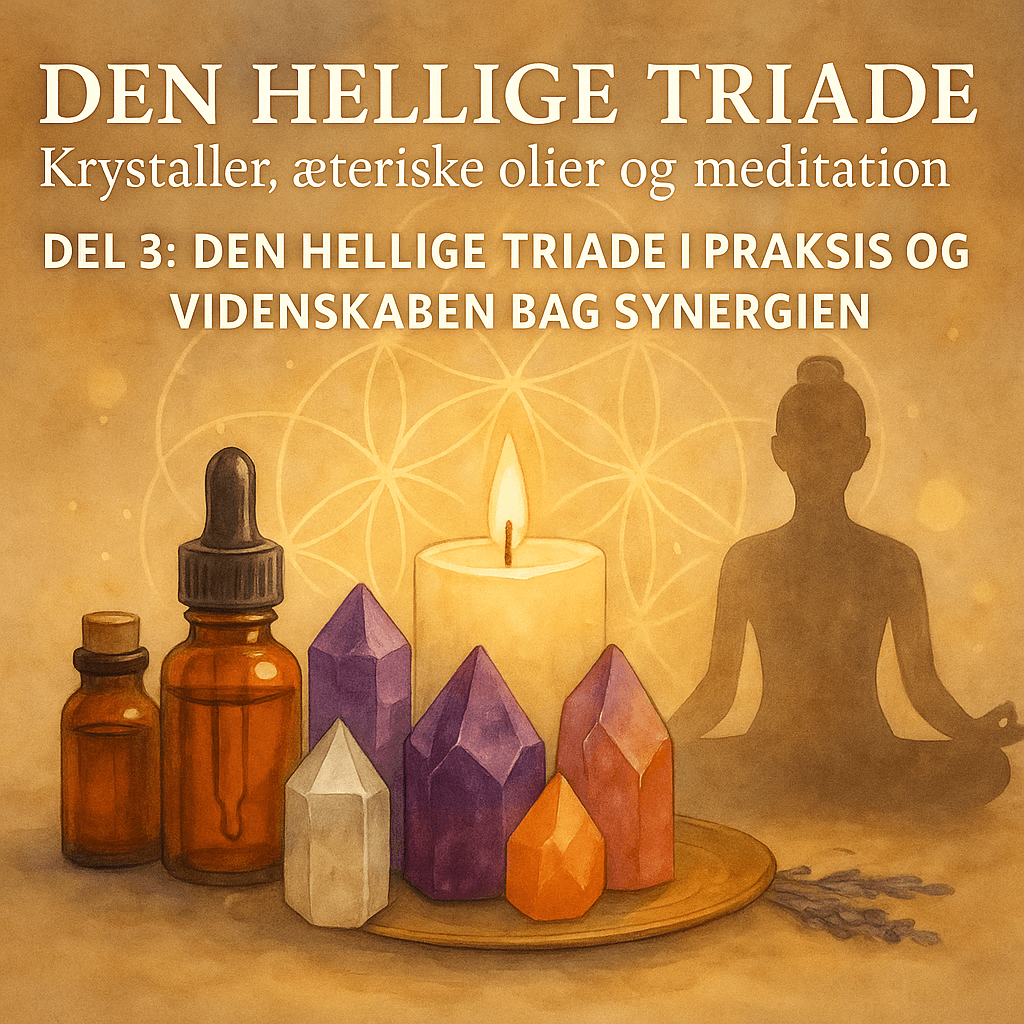 Den hellige triade: Krystaller, æteriske olier og meditation - Del 3: Den hellige triade i praksis og videnskaben bag synergien