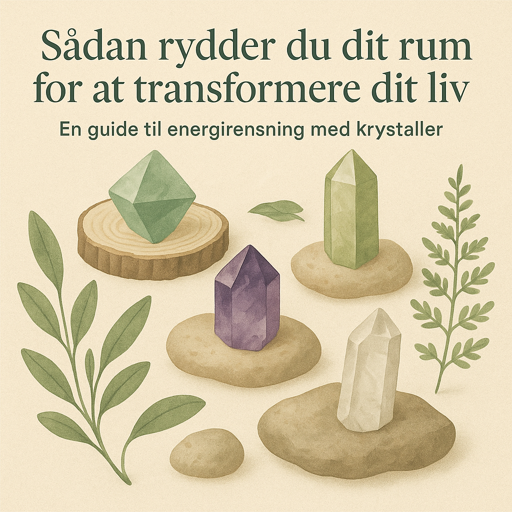 Sådan rydder du dit rum for at transformere dit liv: En guide til energirensning med krystaller