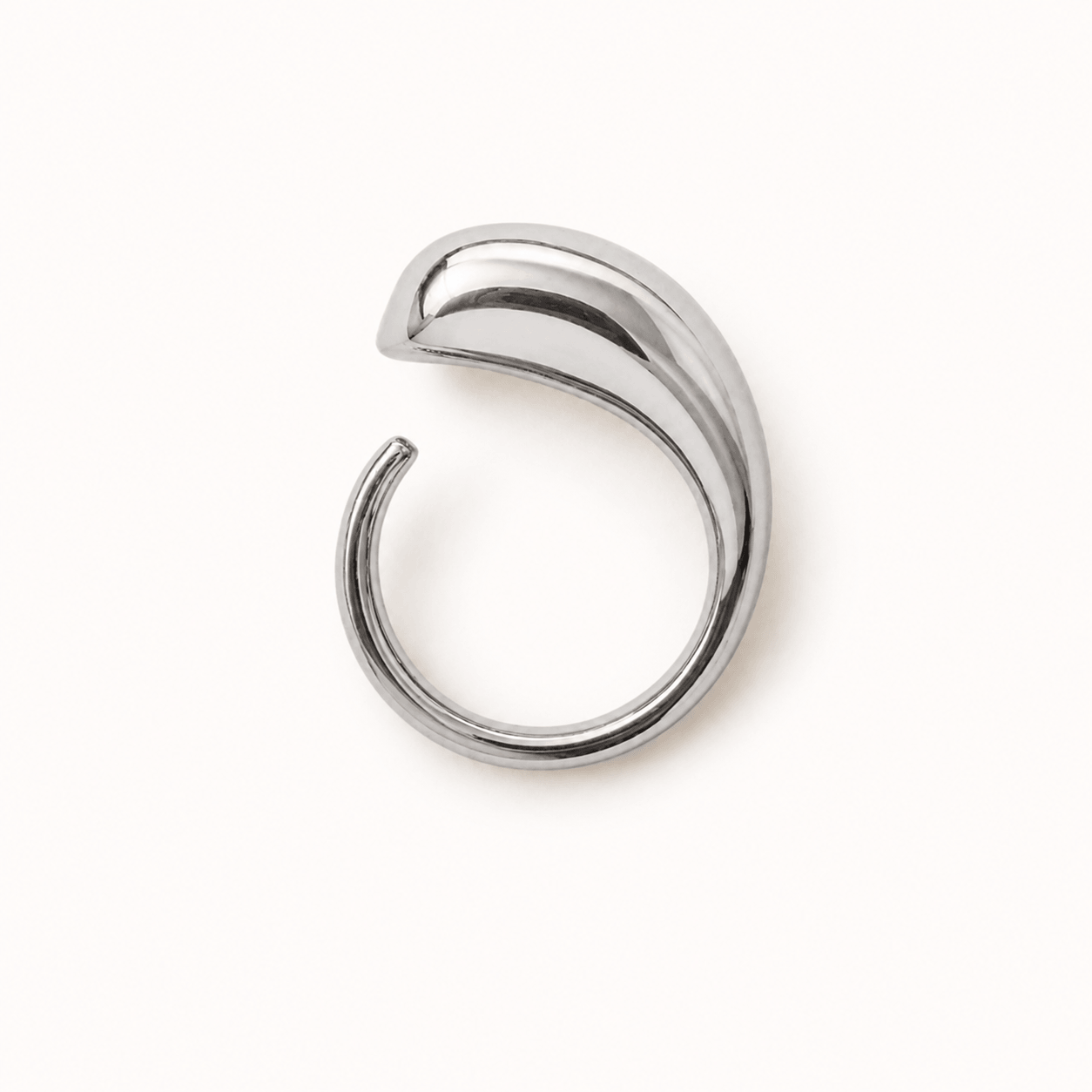 Drop fingerring i rustfrit stål