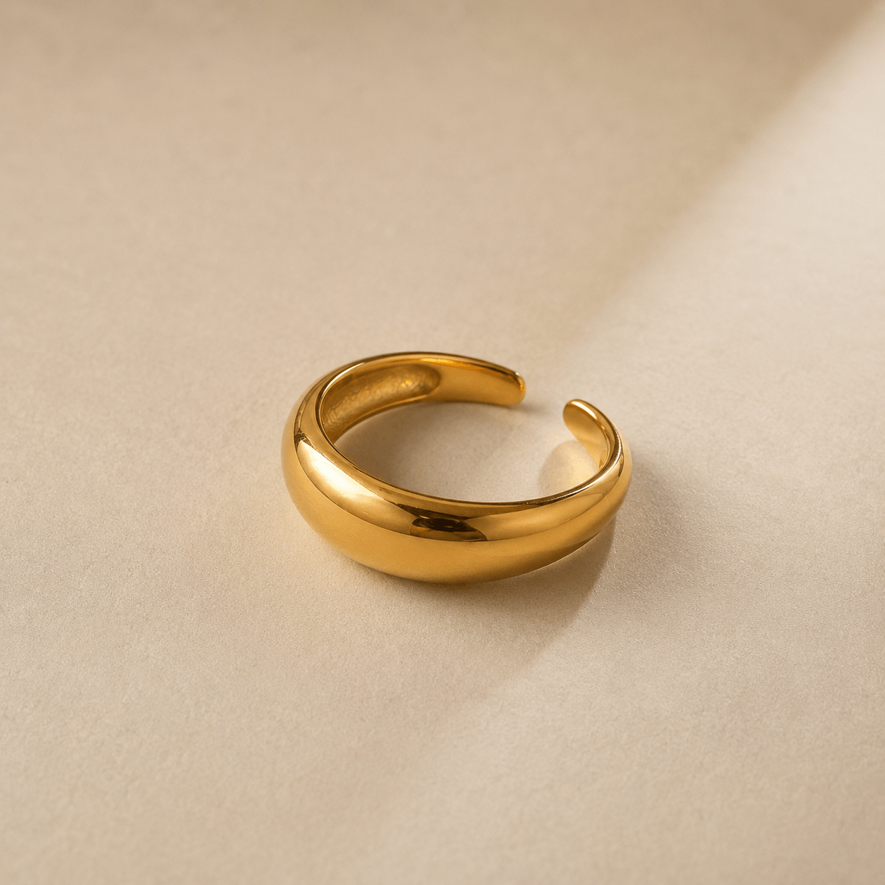 Solara fingerring  - gylden