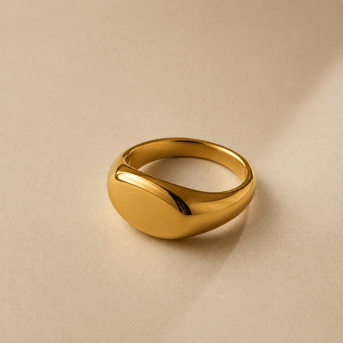 Sienna fingerring  - gylden