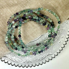 Fluorit armbånd facetslebet