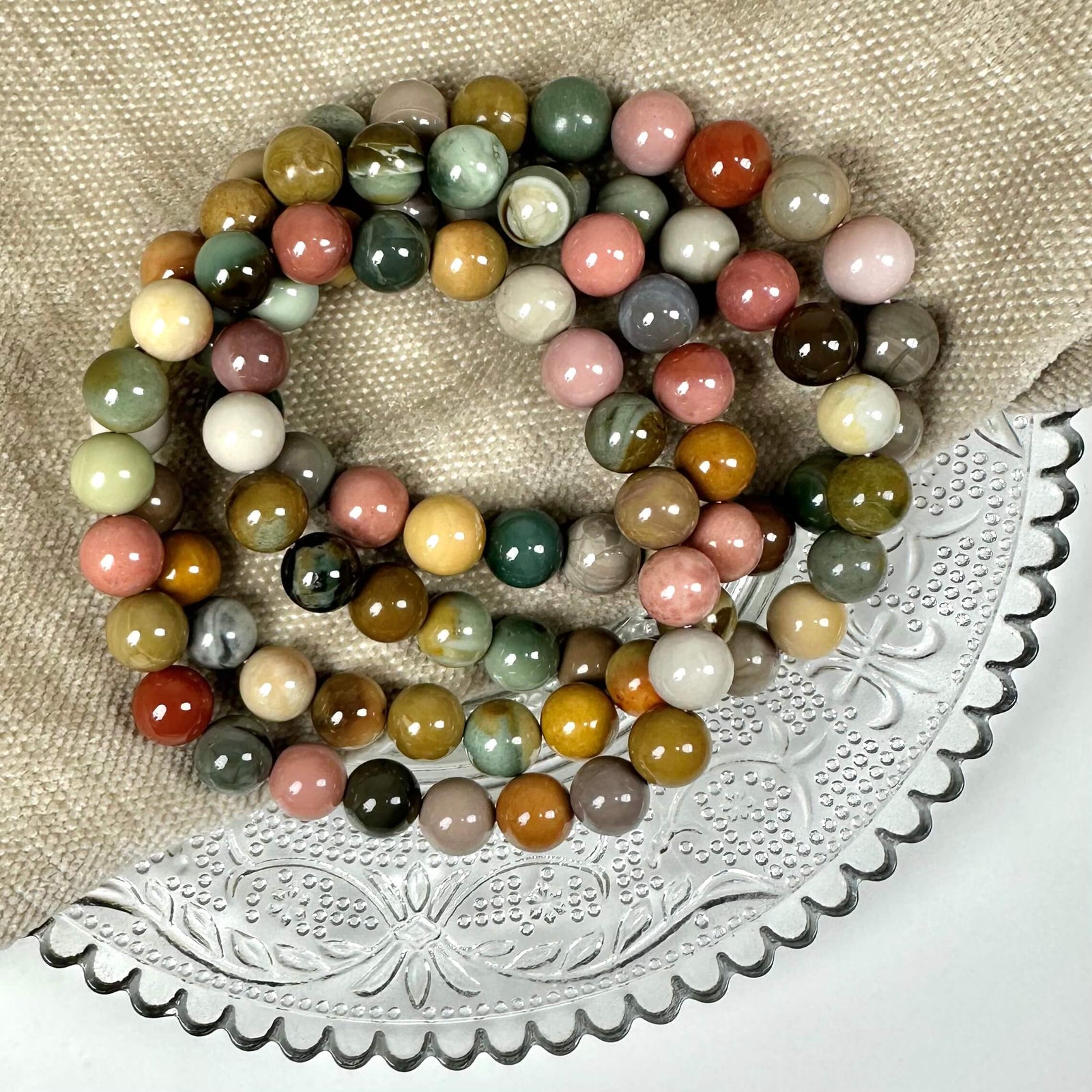 Alashan agat armbånd 8mm