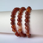 Rød agat armbånd 8mm
