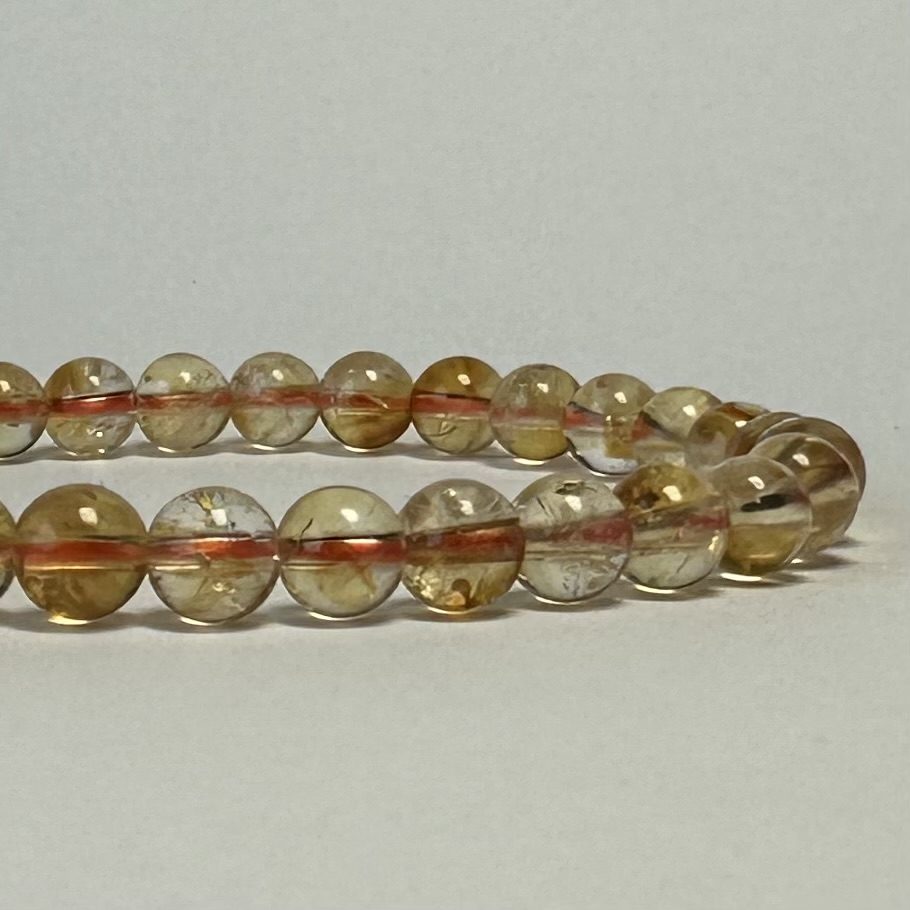 Brændt Citrin armbånd