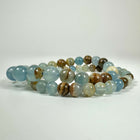 Akvatin lemurie calcit armbånd