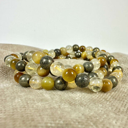 Solar plexus chakra armbånd