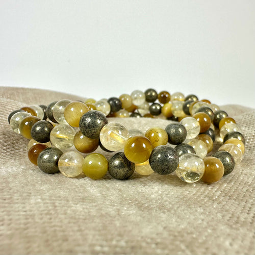 Solar plexus chakra armbånd