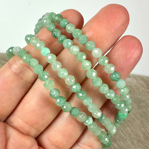 Burma jade facetslebet armbånd