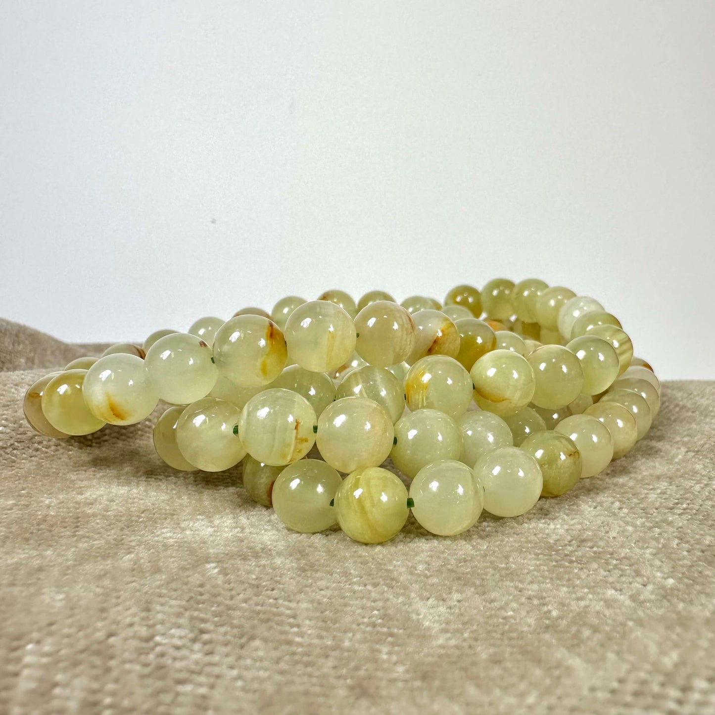 Grøn onyx armbånd