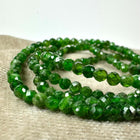 Diopsid armbånd facetslebet