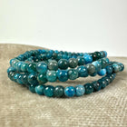 Blå Apatit armbånd