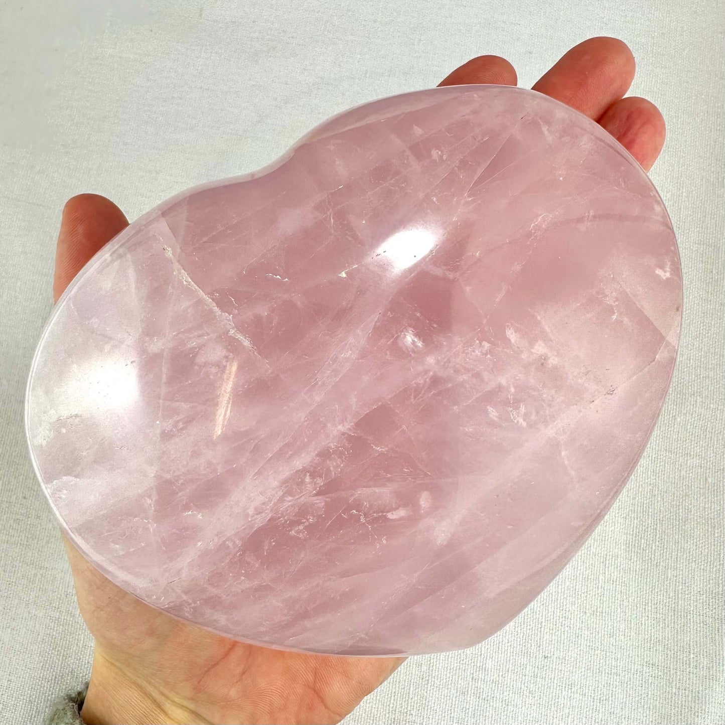 Rosenkvarts hjerte XL Nr 2