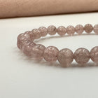 Jordbærkvarts armbånd