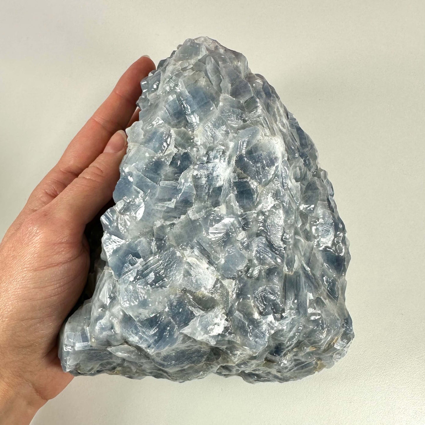 Rå blå Calcit nr 1