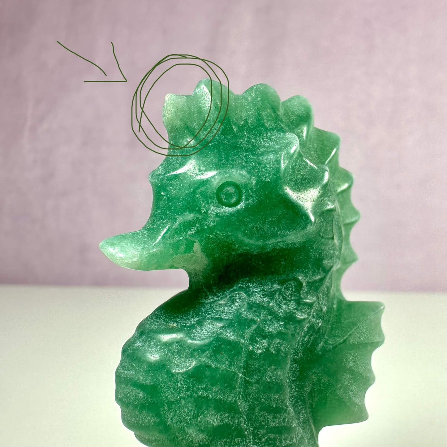 Grøn Aventurin søhest