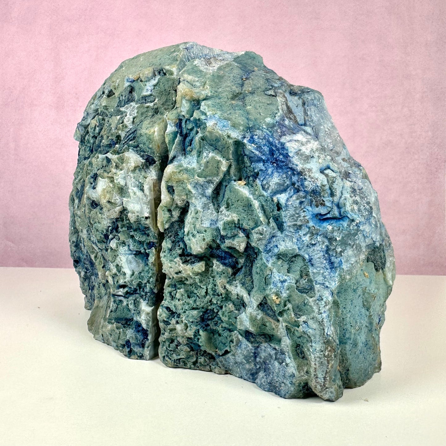 Kvarts bogstøtte, blå