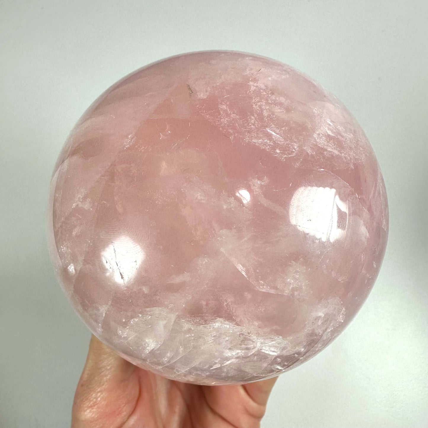 Rosenkvarts kugle XL nr 1