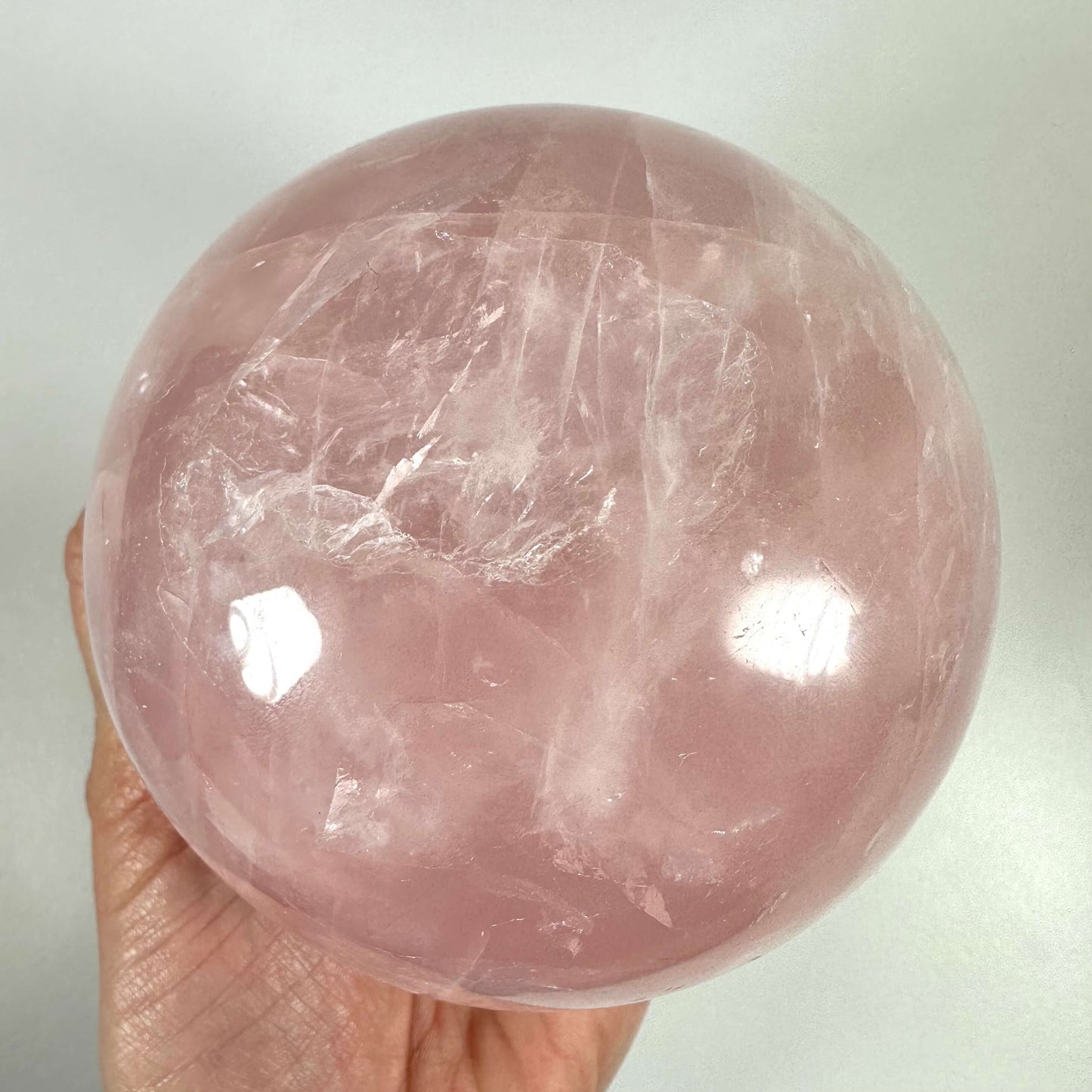 Rosenkvarts kugle XL nr 1