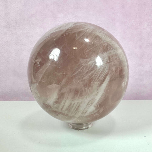 Rosenkvarts kugle XL nr 2