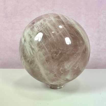 Rosenkvarts kugle XL nr 2
