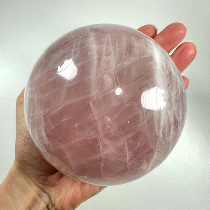 Rosenkvarts kugle XL nr 2