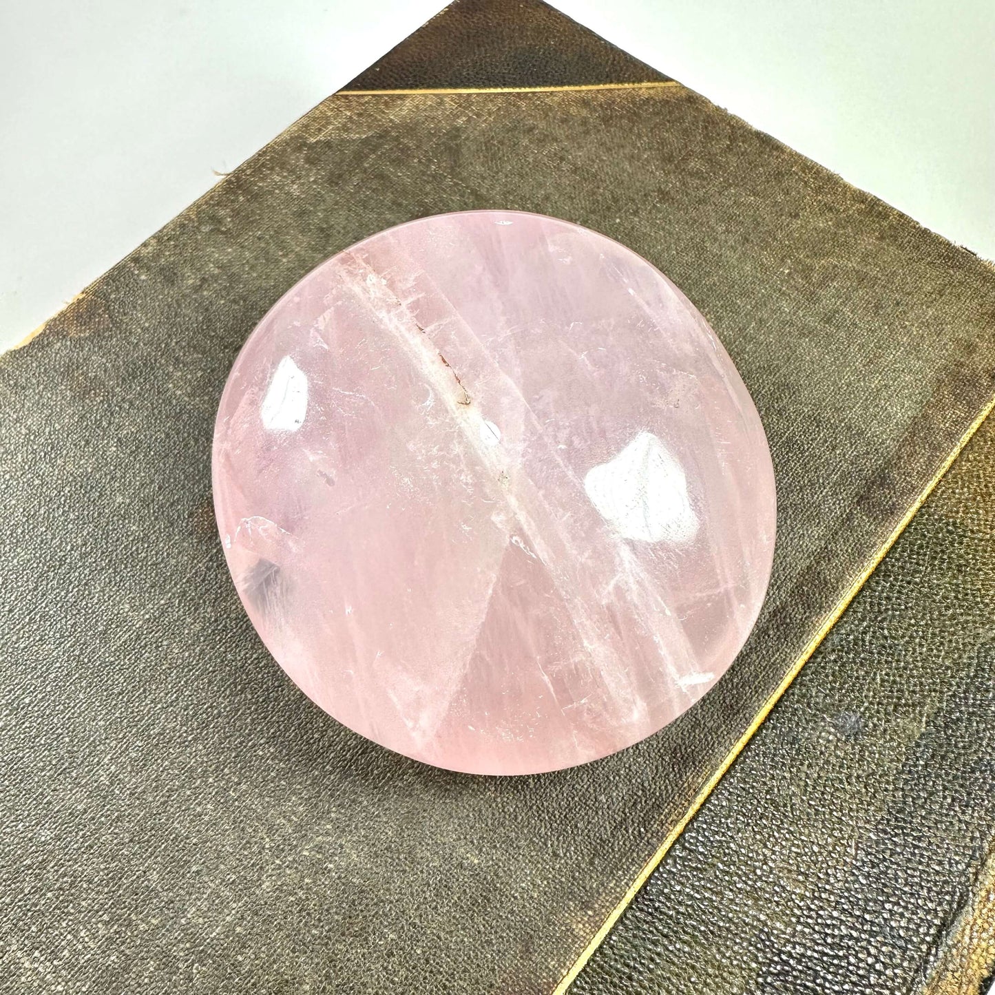 Rosenkvarts palmstone