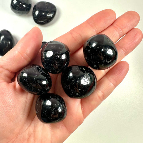 Sort Turmalin lommesten