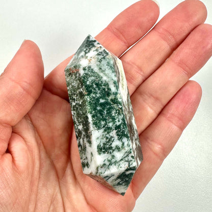 Dobbelt termineret Mos Agat