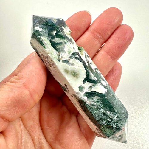 Dobbelt termineret Mos Agat