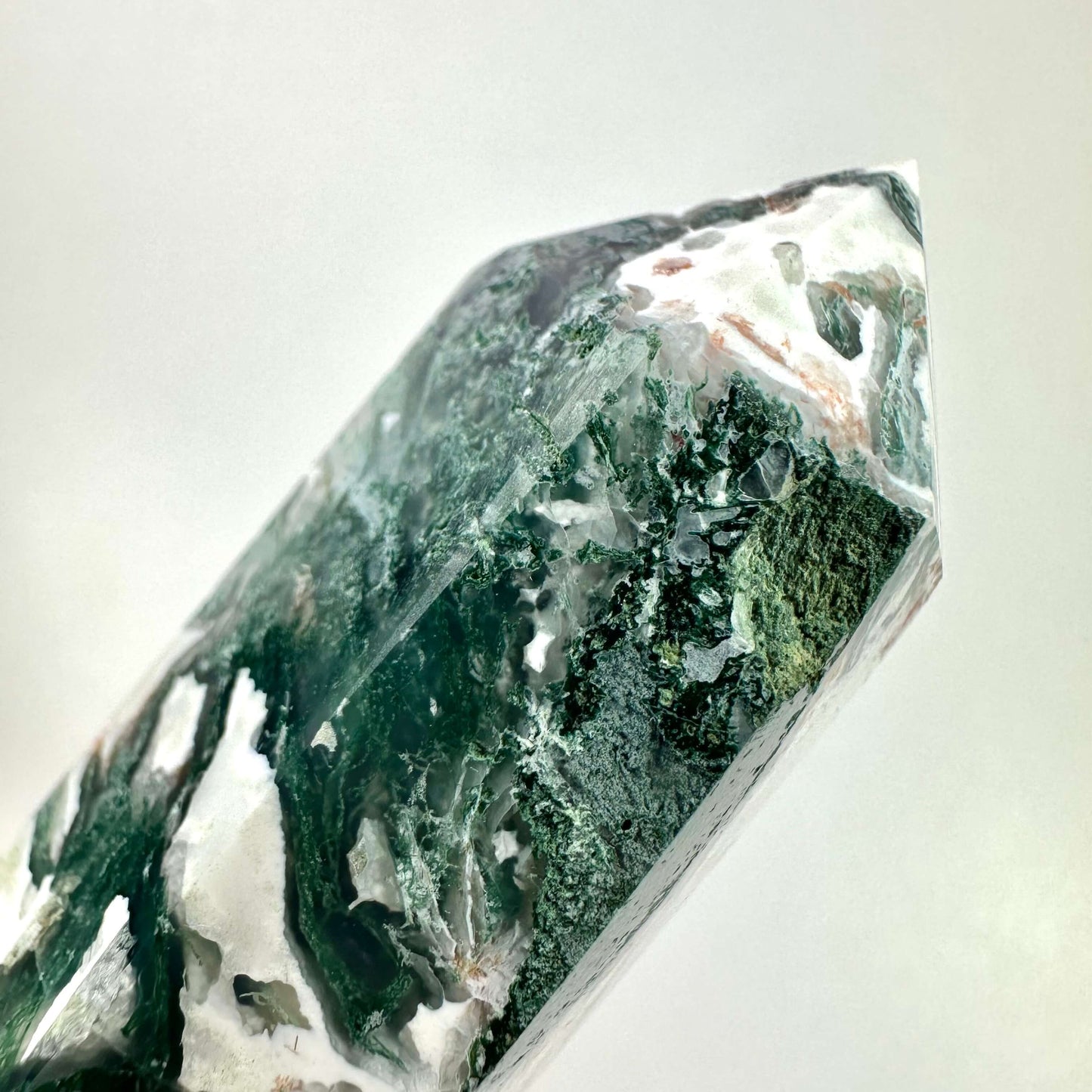 Dobbelt termineret Mos Agat