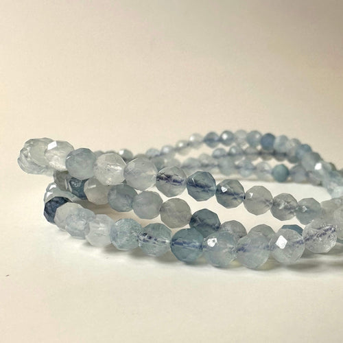 Akvamarin armbånd facet