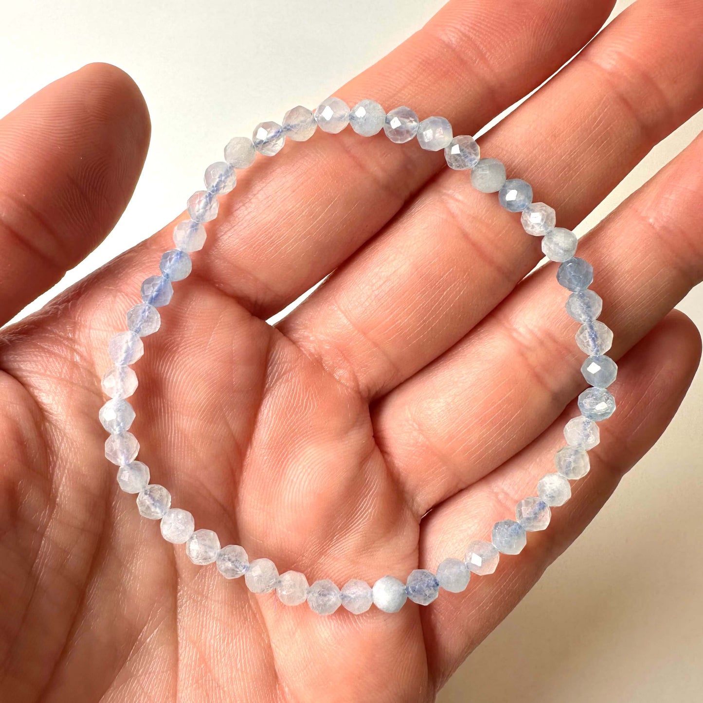 Akvamarin armbånd facet