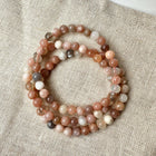 Månesten mix armbånd 6mm