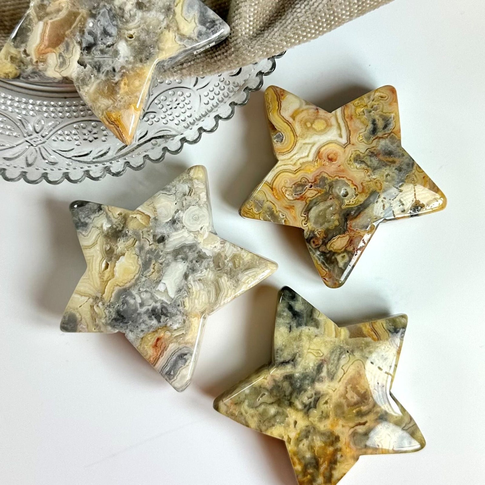 Agat crazy lace stjerner