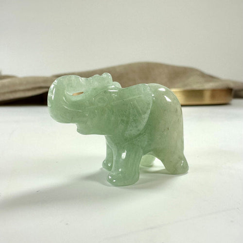 Grøn Aventurin elefant