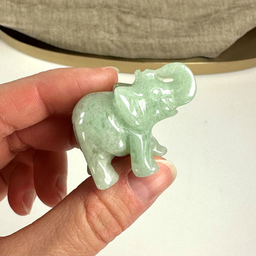 Grøn Aventurin elefant