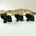 Sort obsidian elefant