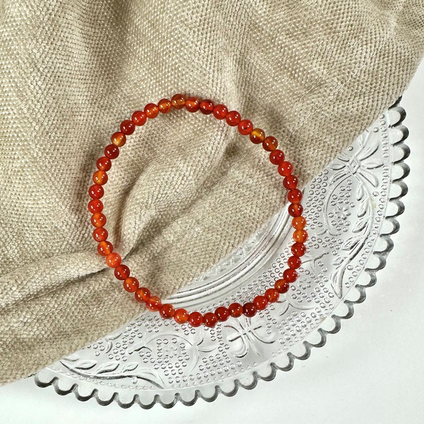 Karneol armbånd