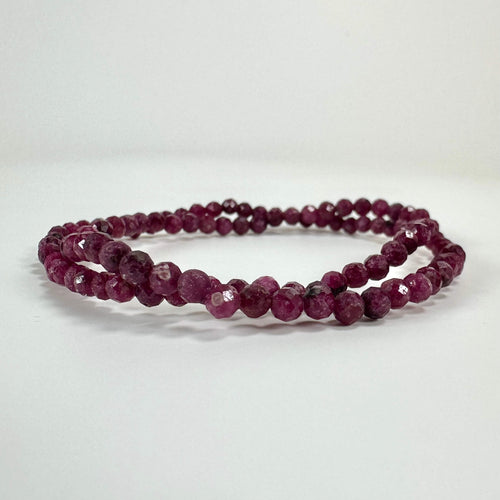 Rubin armbånd 4mm