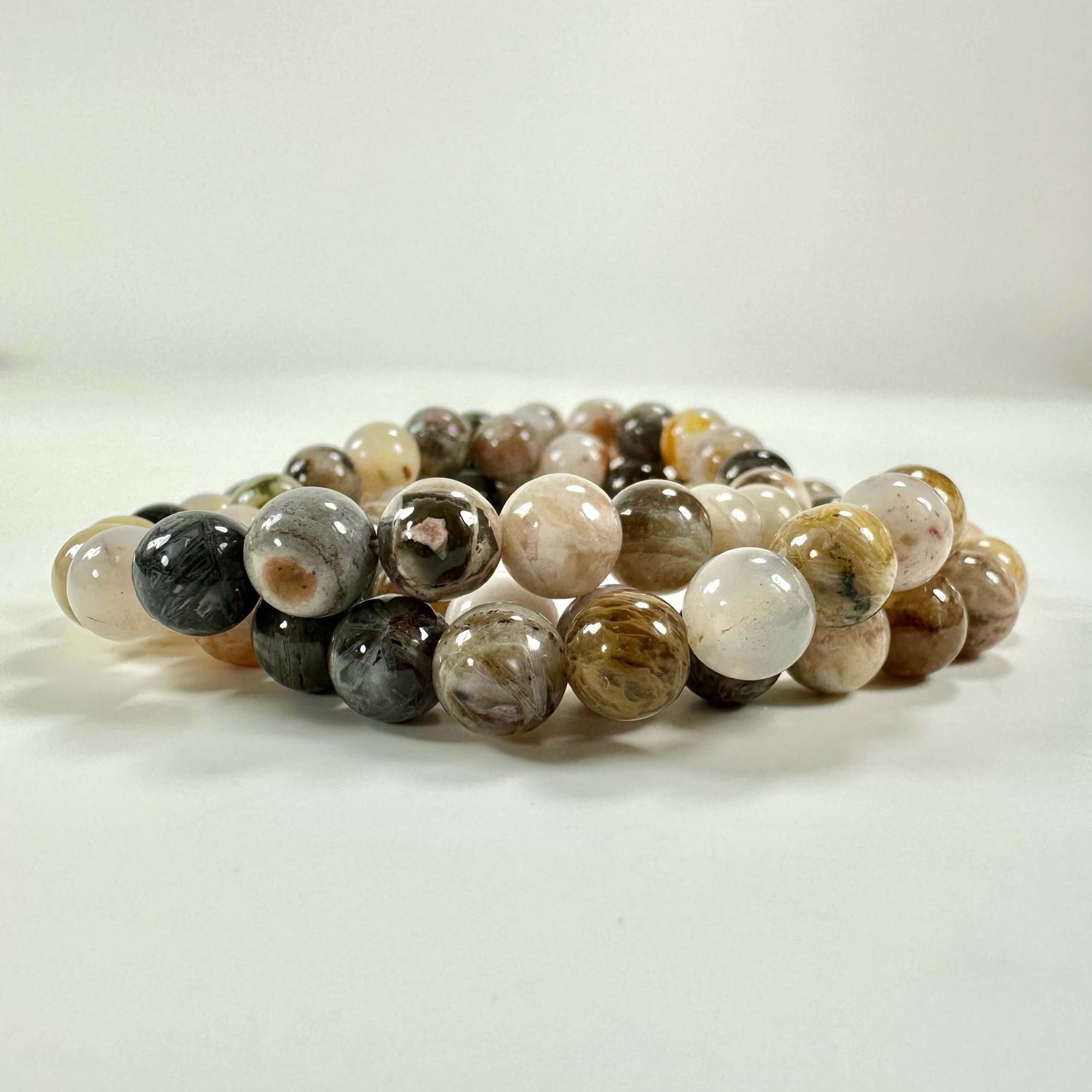 Bambus agat armbånd 8mm