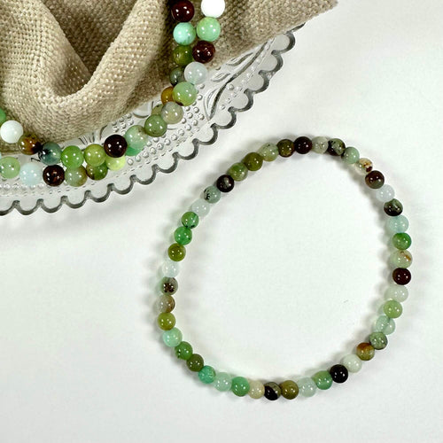 Chrysopras armbånd 5mm