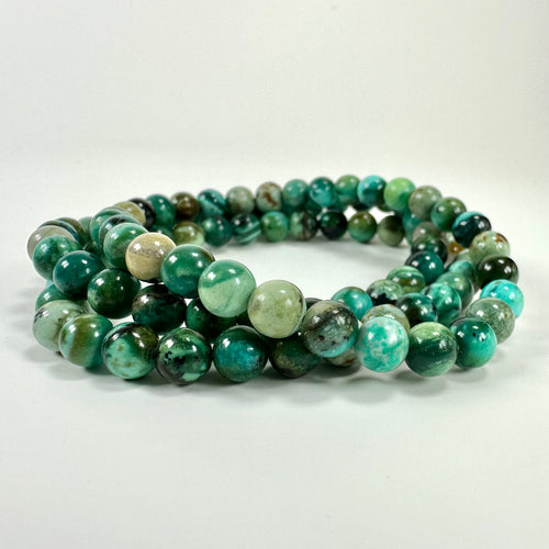 Blå opal armbånd 6mm