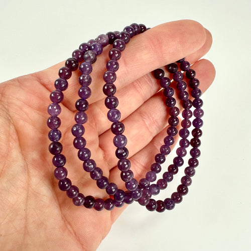 Lepidolit armbånd 4mm