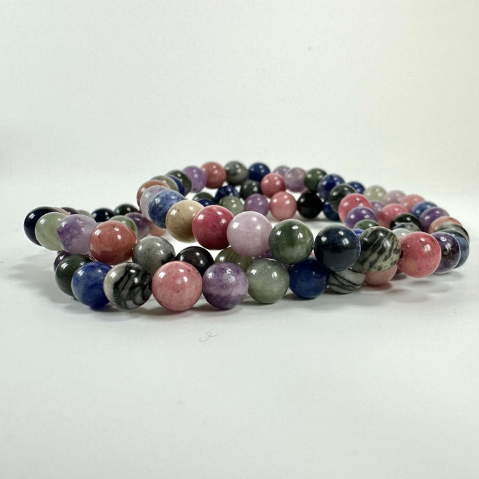 Krystalmix armbånd 8mm